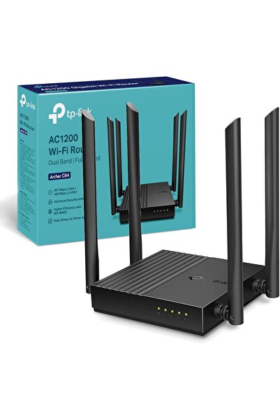 TP-LINK جهاز توجيه واي فاي جيجابت ثنائي النطاق AC1200