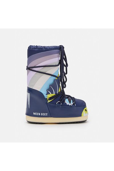MOON BOOT أحذية نسائية/بنات (ثلج) 80D 3400280 -FV21 Moon Boot Icon Dragon Blue/متعدد الألوان (23-26)