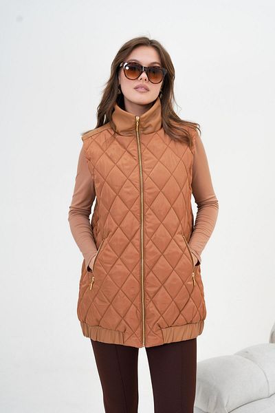 FTZ WOMEN Women's Quilted Vest Cinnamon 30965