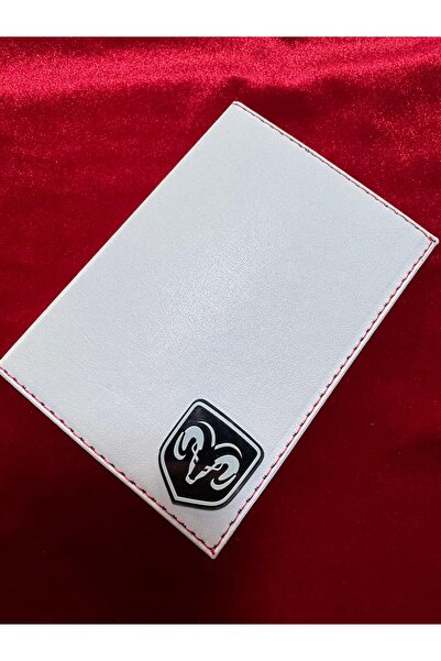 ATTA PAZARLAMA حامل ترخيص من الجلد الأبيض من زجاج شبكي منقوش، حافظة ترخيص، مح...