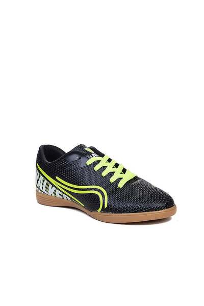 orkistore Unisex Siyah Sarı Voleybol Hentbol Futsal Salon Ayakkabısı Kaymaz Kauçuk Taban Pomem Parkur Ayakkabı