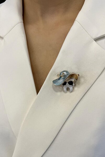 Modex Mineli Sevimli Diş Broş (Ölçü:2 cm)