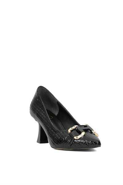 Ayakkabı Fuarı Elite Sis02R - Black Women's Classic Heeled Shoes