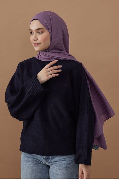 Modakaşmir Şal cu model triunghi din seria Soft Jacquard