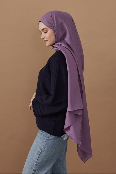 Modakaşmir Şal cu model triunghi din seria Soft Jacquard