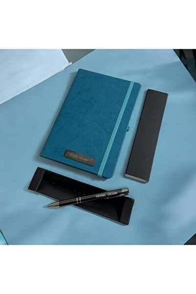 Eren Ofis Kişiye Özel Isimli Kenar Boyalı Ajanda - Kalem Seti