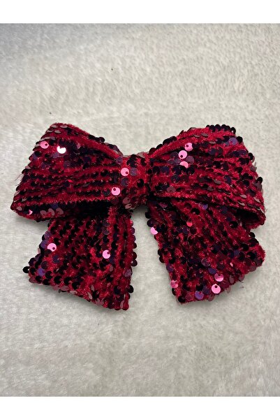 PratikDikisco Kadife Kırmızı Kurdele Fiyonk Toka