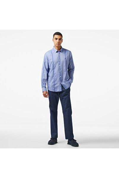 Nautica Erkek Mavi Classic Fit Gömlek
