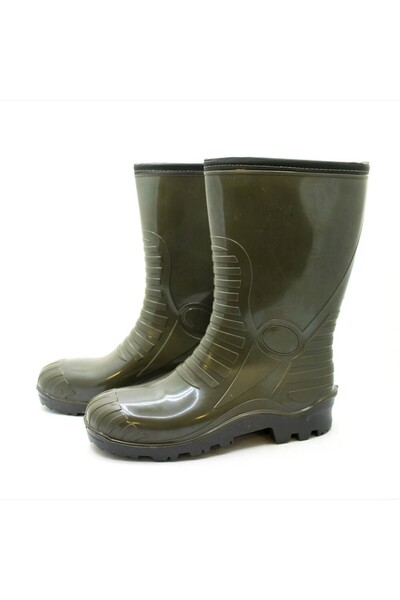 MAKROSAFETY Palalı S5 İçi Yünlü İş Güvenlik Çizmesi Haki Yeşil