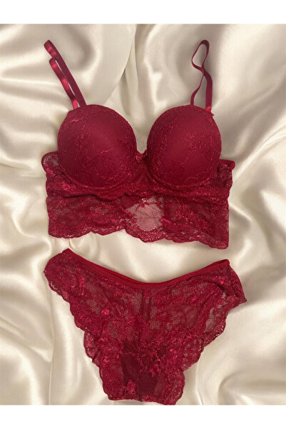 Butik Corkedin Dolgulu Dantelli Sütyen Takım