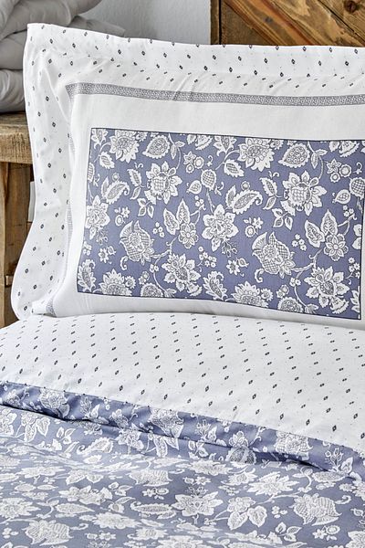 Karaca Home Set cuvertură de pilota dublu Celerina Blue 100% bumbac