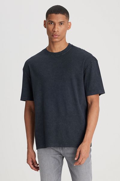 Lee Ανδρικό μπλουζάκι Crew Neck Anthracite L241569003 Crew Neck T-shirt