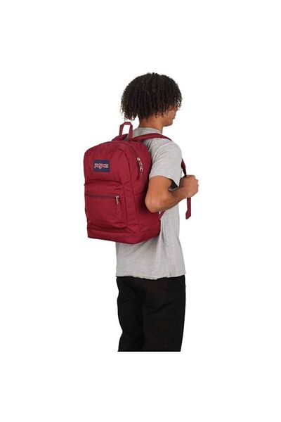Jansport كروس تاون بلس - حذاء راسيت باللون الأحمر