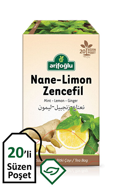 Arifoğlu Nane - Limon - Zencefil Çayı Süzen Poşet Çay 20li