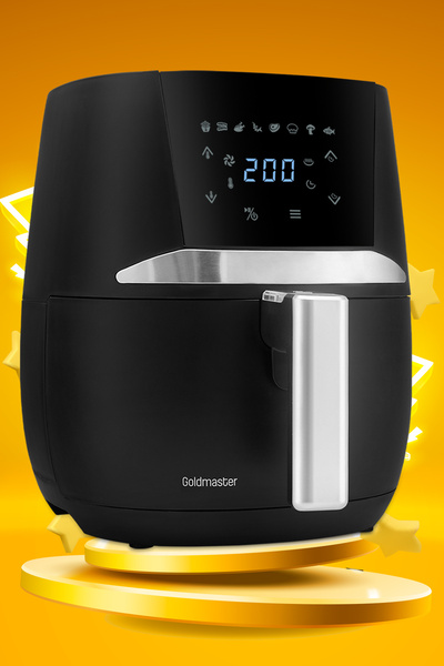 GOLDMASTER Profry Dijital Dokunmatik 8 Ön Programlı Airfryer Yağsız Kızartma ...