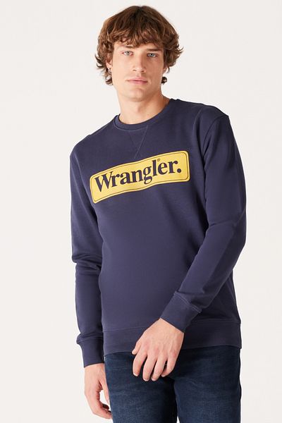 WRANGLER Men's Sweatshirt Navy Blue W6F3I3114 W6F3I3 Regular