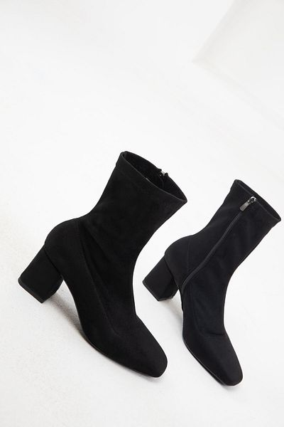 SOHO Damenstiefel aus schwarzem Wildleder – Modell Bootie 20100