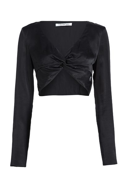 Calvin Klein Jeans Minge Sól ID Cut cu sigla cu decolteu în V imprimată pentru femei