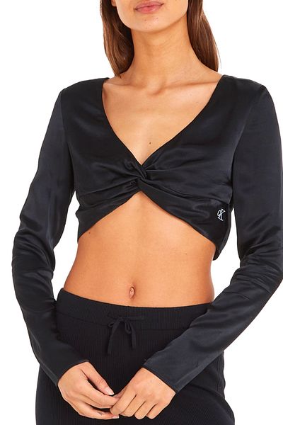 Calvin Klein Jeans Minge Sól ID Cut cu sigla cu decolteu în V imprimată pentru femei