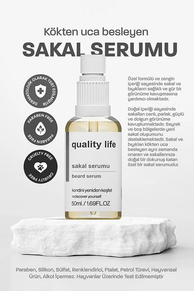 Quality Life Rare Hair Oil - Strong 17 Active Ingredients Premium Beard Series