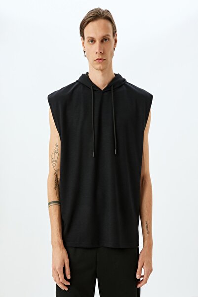 Koton Men's Black Sweatshirt - 5Wam30015Nk