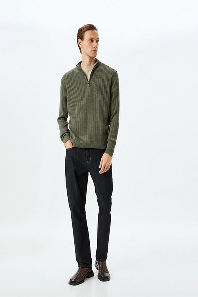 Koton Khaki-Pullover für Herren – 5WAM70019HT