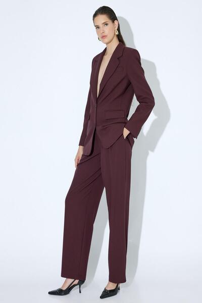 Koton Bordo Kadın  Pantolon 5WAK40152UW