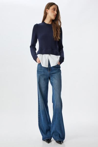 Koton Pulover de damă bleumarin - 5WAK90283HT