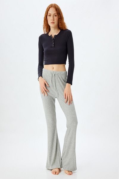 Koton 5WLK40182MK Modell Grau Damen Pyjama Bottoms