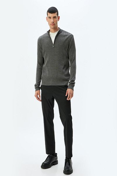 Koton Anthrazitfarbener Herrenpullover – 5WAM70019HT