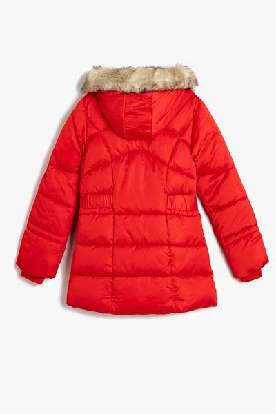 Koton Kids Red Girl's Coat 5Wkg00016Aw