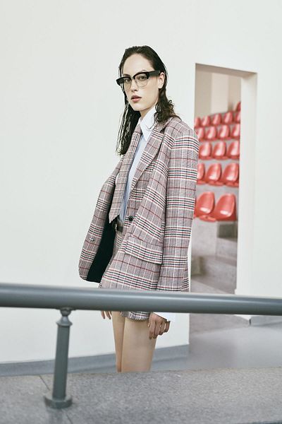 Koton Red Plaid Women's Jacket 5Wak50089Pw