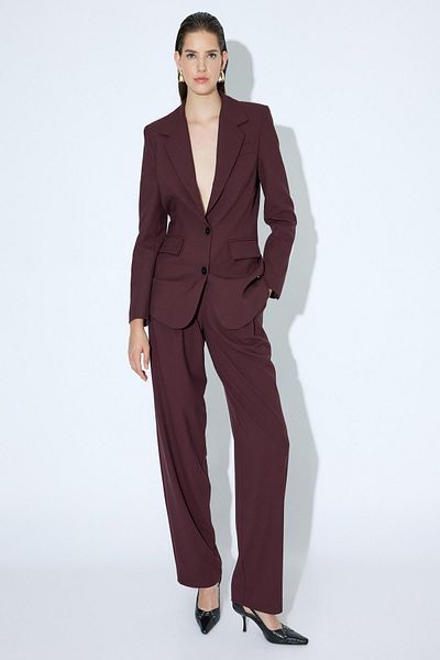 Koton Pantaloni de damă roșii Claret 5WAK40152UW