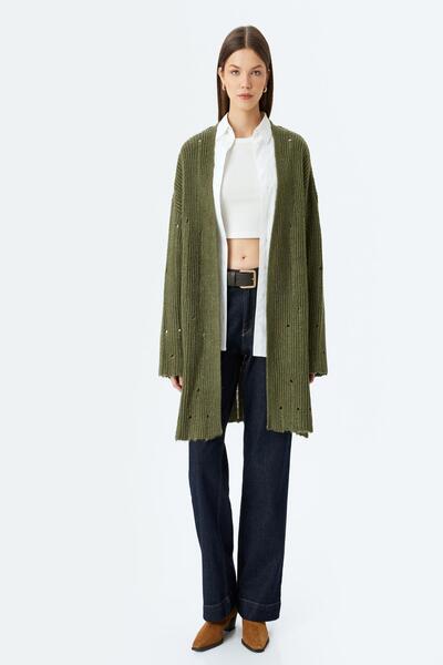 Koton 5Wal90104Ht Model Khaki Women's Cardigan