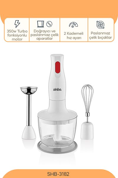 Sinbo Shb-3182 Hand Blender Set