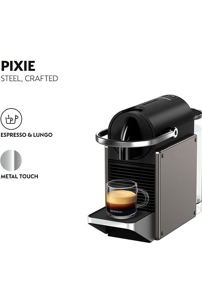 Nespresso Pixie C coffee machine by Nespresso, Titan - UAE Version
