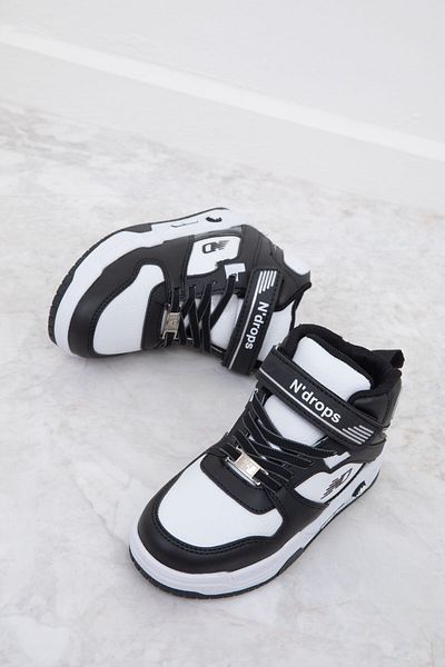 SOHO Schwarz-weißer Kinder-Sneaker 20096