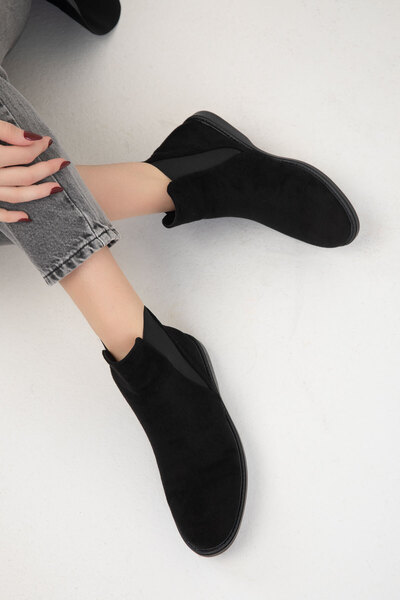 SOHO Model 20094 semišové černé dámské boty a botičky