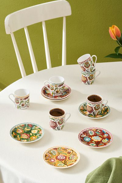 Karaca Lucca 6 Person Coffee Cup 80 ml