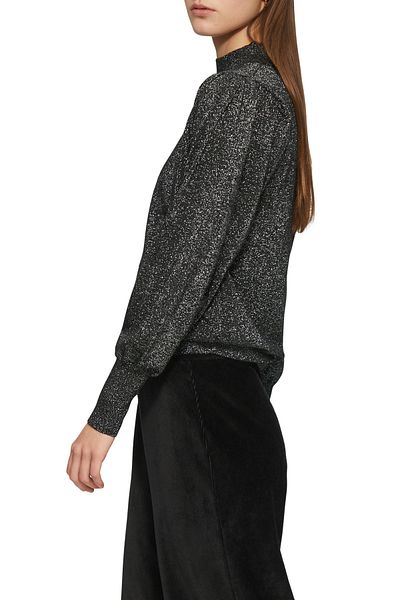 QS by s.Oliver Glitter Effect Pullover - Puff Sleeves