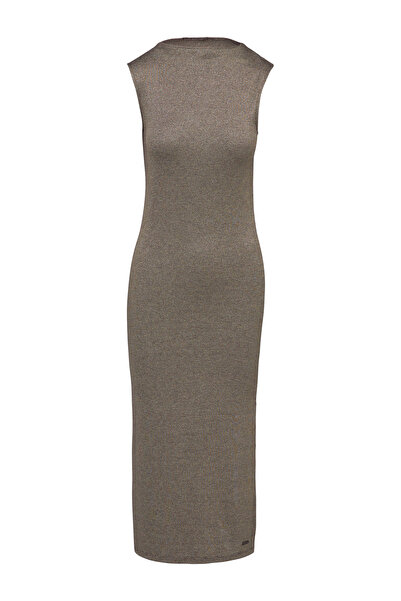 QS by s.Oliver Long, Sleeveless Dress with Glitter Effect