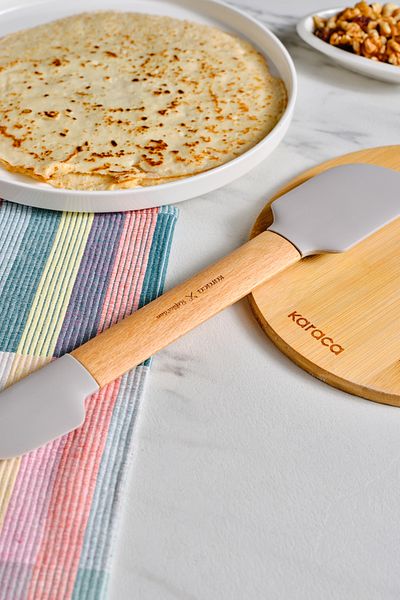 Karaca Refika 30 cm Wooden Spatula - Double Sided