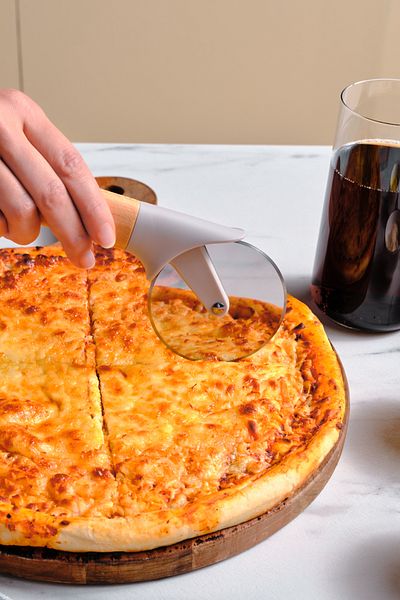 Karaca Refika 18.8 cm Pizza Slicer - Wooden Handle