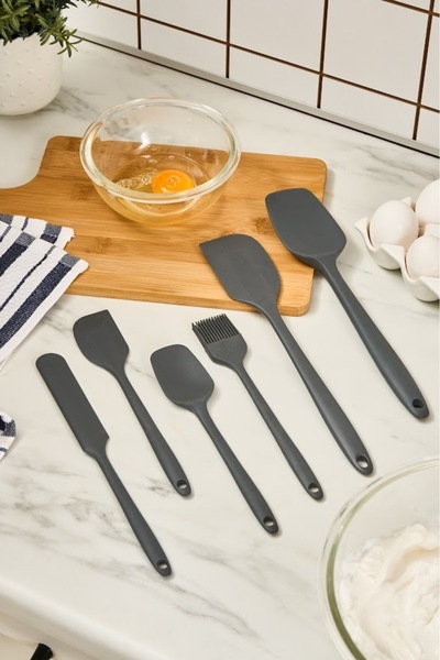 Karaca Anthracite Lively 6 Piece Silicone Serving Set