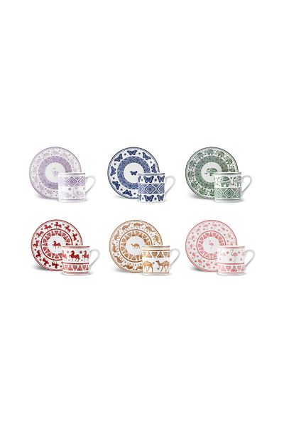 Karaca 90 ml Teri 6-Person Coffee Cup