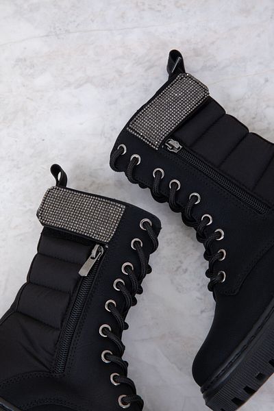 SOHO Schwarze, matte Kinderstiefel und Stiefeletten 19901