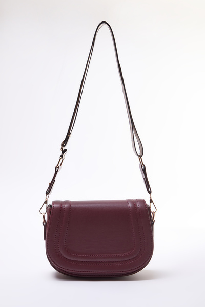 TRENDYOL SHOES Claret Red Crossbody Women's Small Bag Twoaw25Oc00003