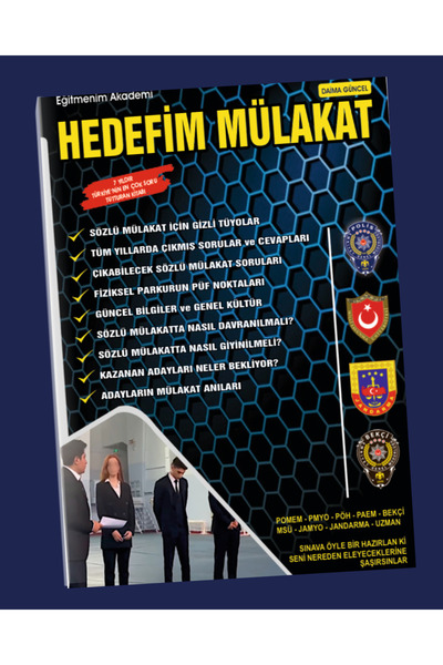 Çarşı ve Mahalle Bekçisi Sözlü Mülakat Kitabı / Parkur Eğitmenim / En Çok Soru Tutturan Kitap