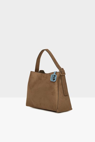Bagmori Mink Women's Mini Belted Suede Bag m 000008570