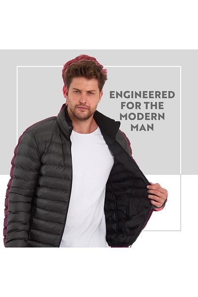 Rodi Jeans Herrenmantel mit Kapuze nicht abnehmbar, Winterjacke Herrenmantel wasserdicht Luxus-Design, Wa